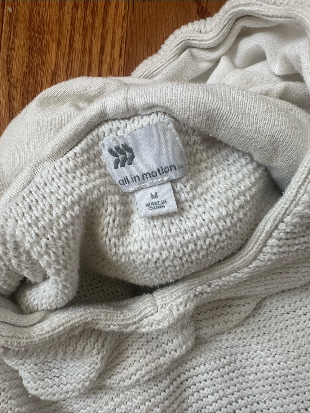 Women's Cream Knit Hoodie - Picture 3 of 3